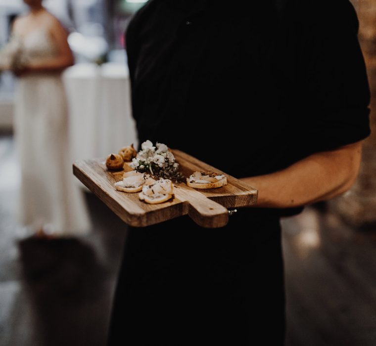 Seckel Pear & Gorgonzola Crostini | Olivia Strohm Photography