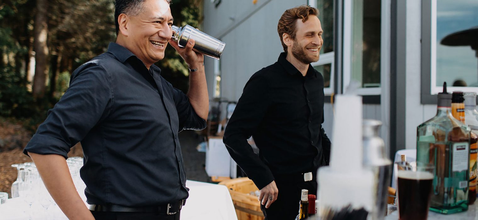 Catering bartenders at event in Seattle, WA