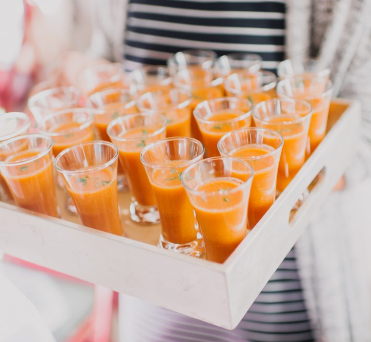 Gazpacho Soup Shooters | Barrie Anne Photography